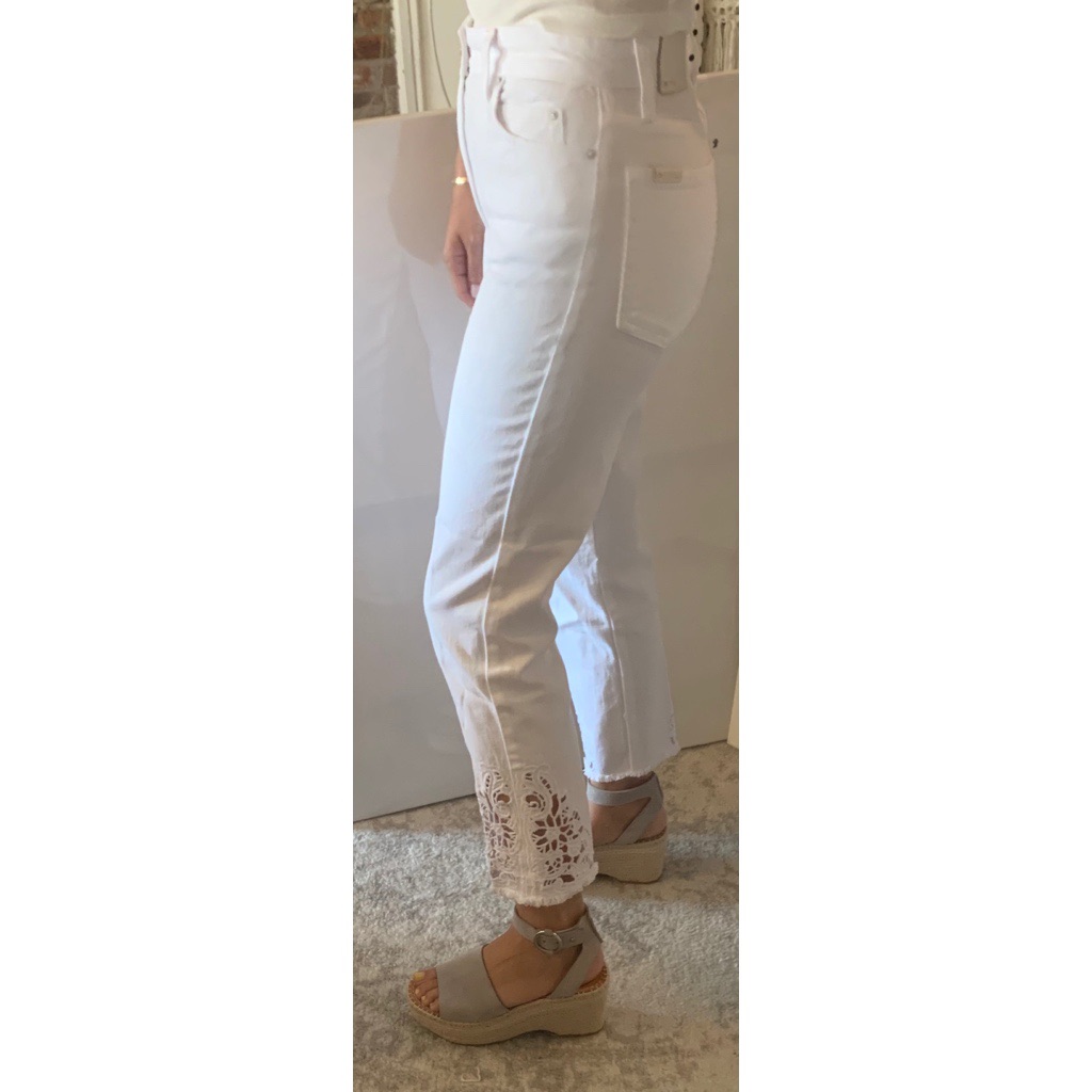 Joe’s Jeans High Rise Straight Crop White Jean